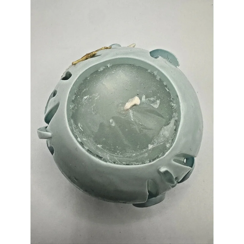 NEW Wax & Beyond Candle Hand Dipped&Carved Glow Refillable Beach Coast Sea Shell